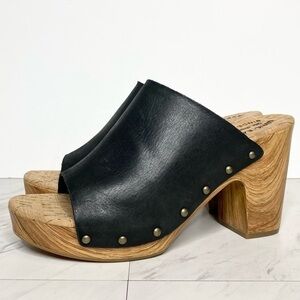 New! Kork Ease Danika Black Leather Heeled Sandal 11M